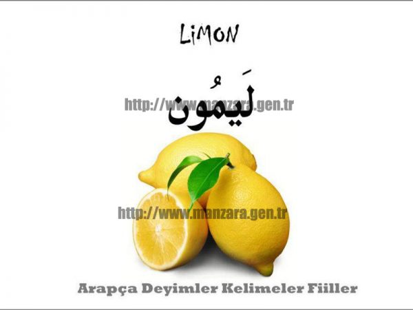 Arapça limon yazısı ve resmi