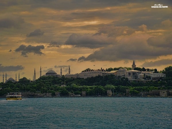 Topkapı Sarayı'nda gün batımı