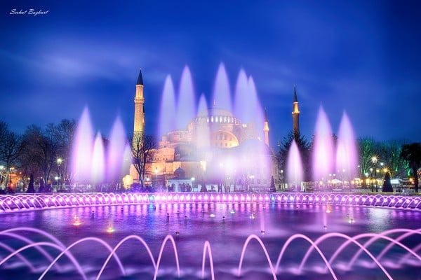 ayasofya mavi gün batımı