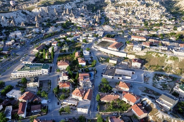 balonlar kuş bakışı