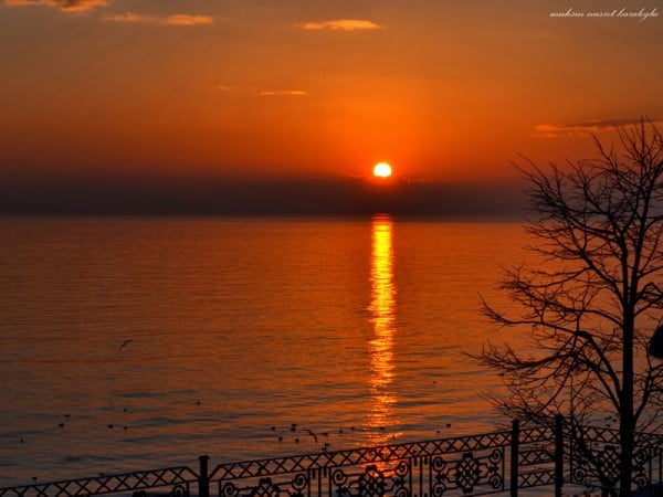 florya'da gün batımı