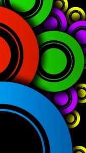 iPhone 5 Wallpaper Colorful Circles 5