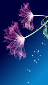 iPhone 5 Wallpaper Digital Flower 1