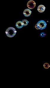 iPhone 5 Wallpaper Flying Bubbles 1