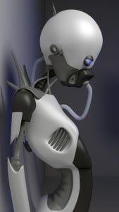 iPhone 5 Wallpaper Robot 2