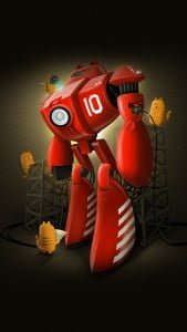 iPhone 5 Wallpaper Robot 6