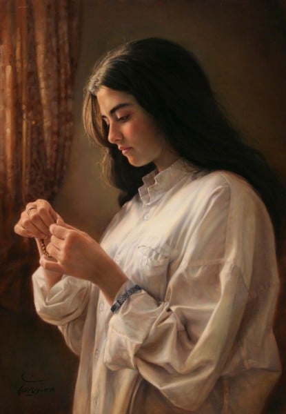 iman maleki - a girl by the window