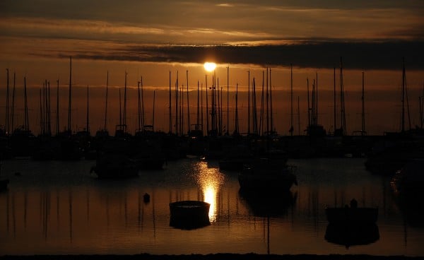 yelkenliler ve gün sonu