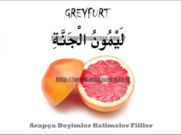 Arapça greyfurt yazısı ve resmi