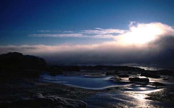 Bulutlu Deniz Gün Batımı