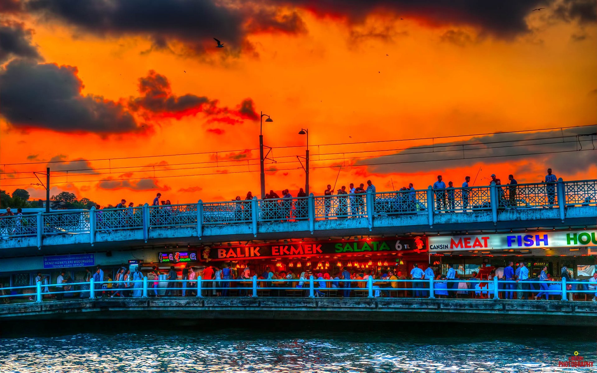 Haliç Köprüsü'nde gün batımı