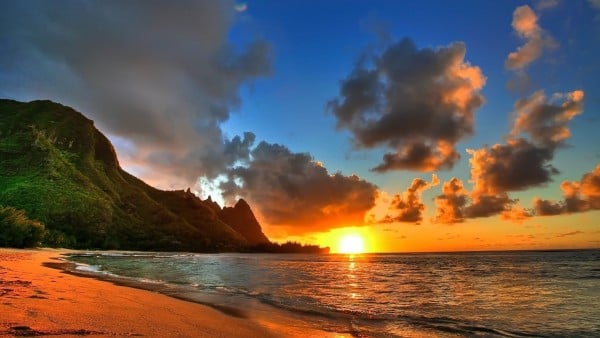 Kauai Adası Gün Batımı