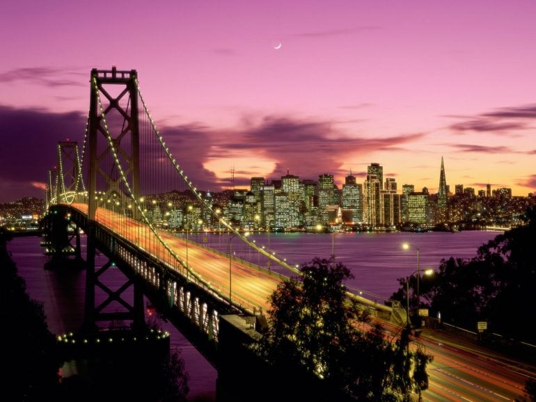 Oakland Körfez Köprüsü Manzaraları