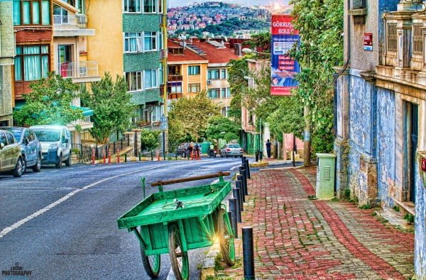 Ortaköy'de bir sokak