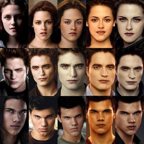 alacakaranlık filmi yüz modelleri