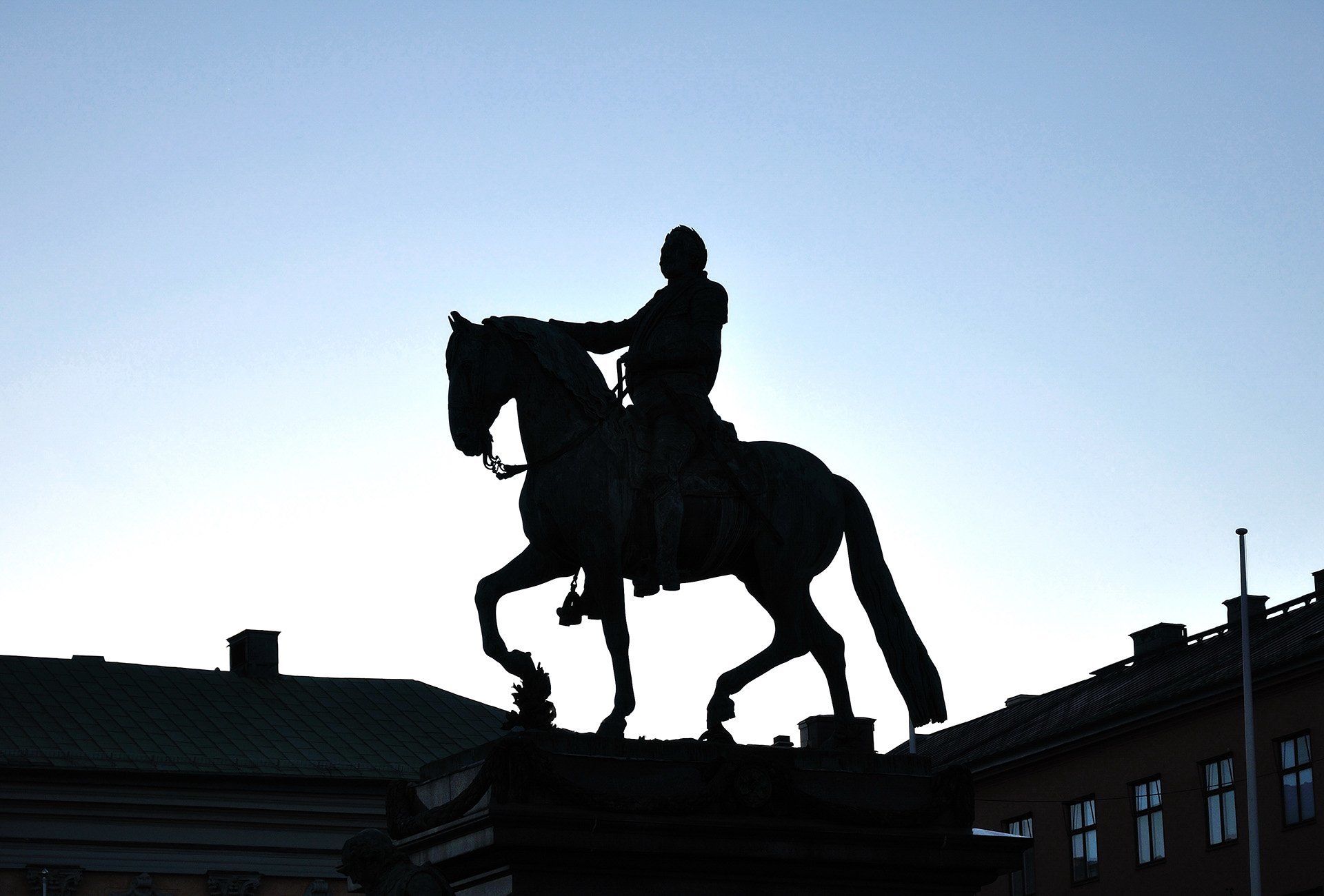 atlı heykel - stockholm