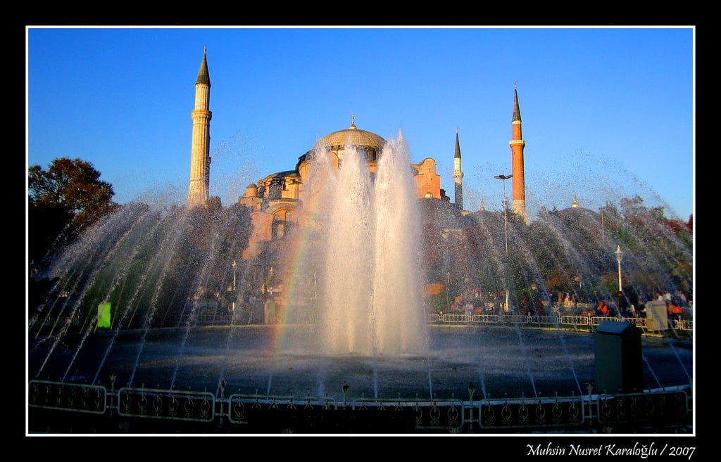ayasofya fışkıran sular