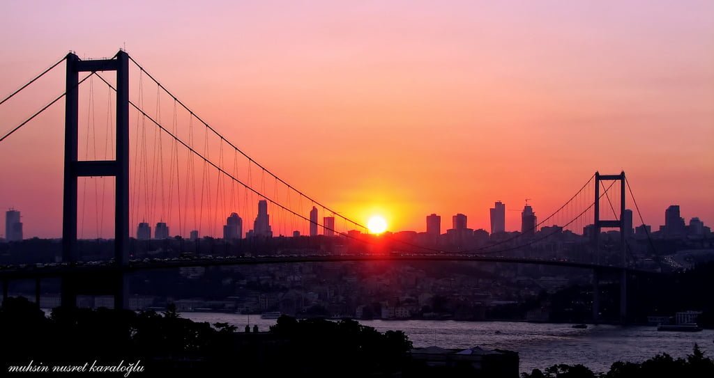 boğazda batan güneş