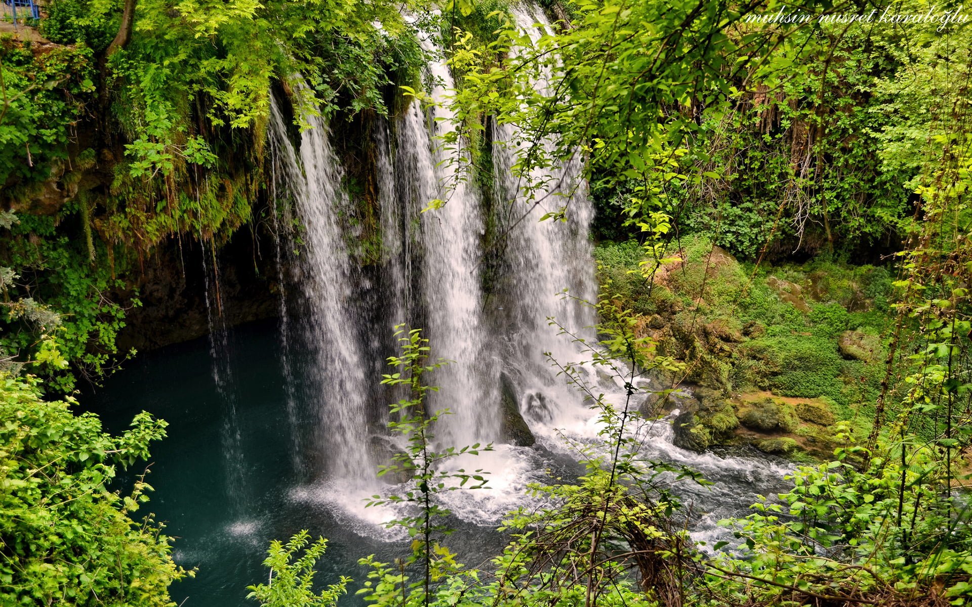 düden şelalesi yakın çekim