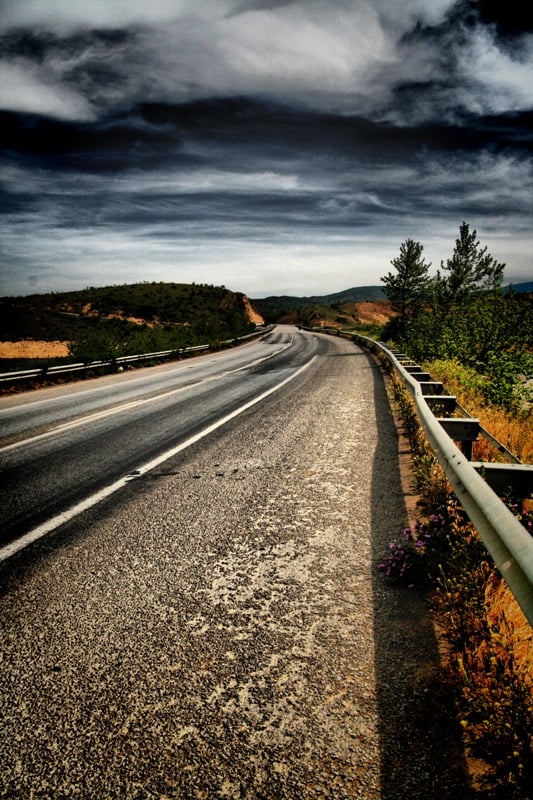 hdr yol manzarası