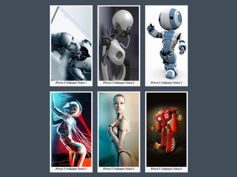 iphone 5 robots wallpapers