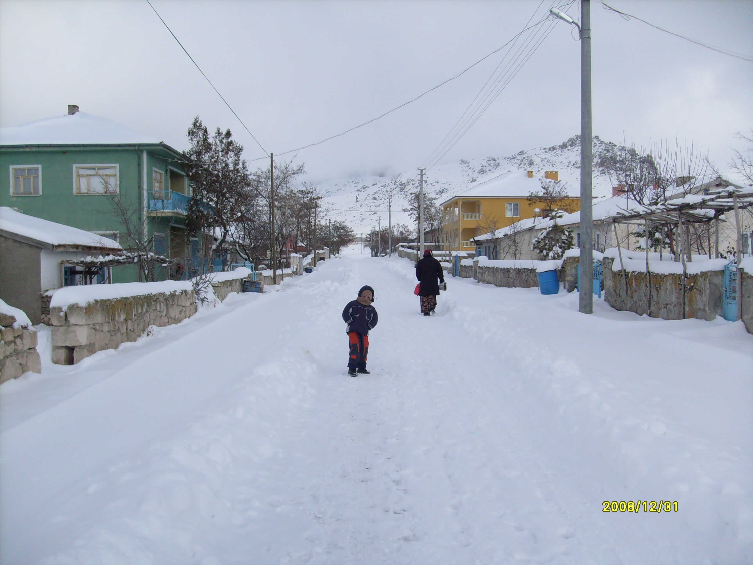 kemerkayada kış ve çocuk