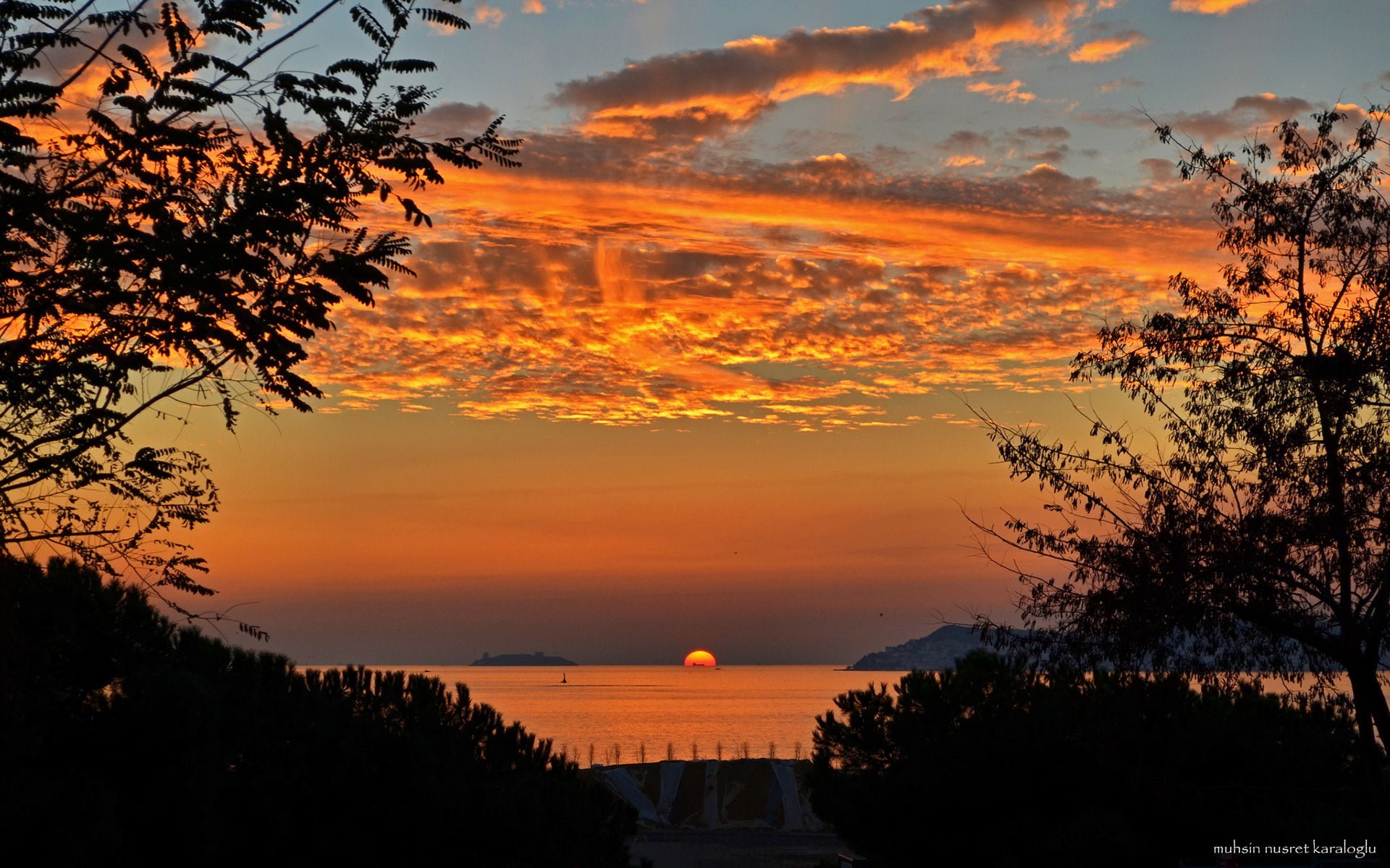 maltepe'den adalar ve gün batımı