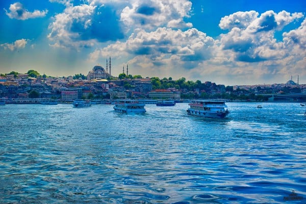 mavi istanbul manzarası