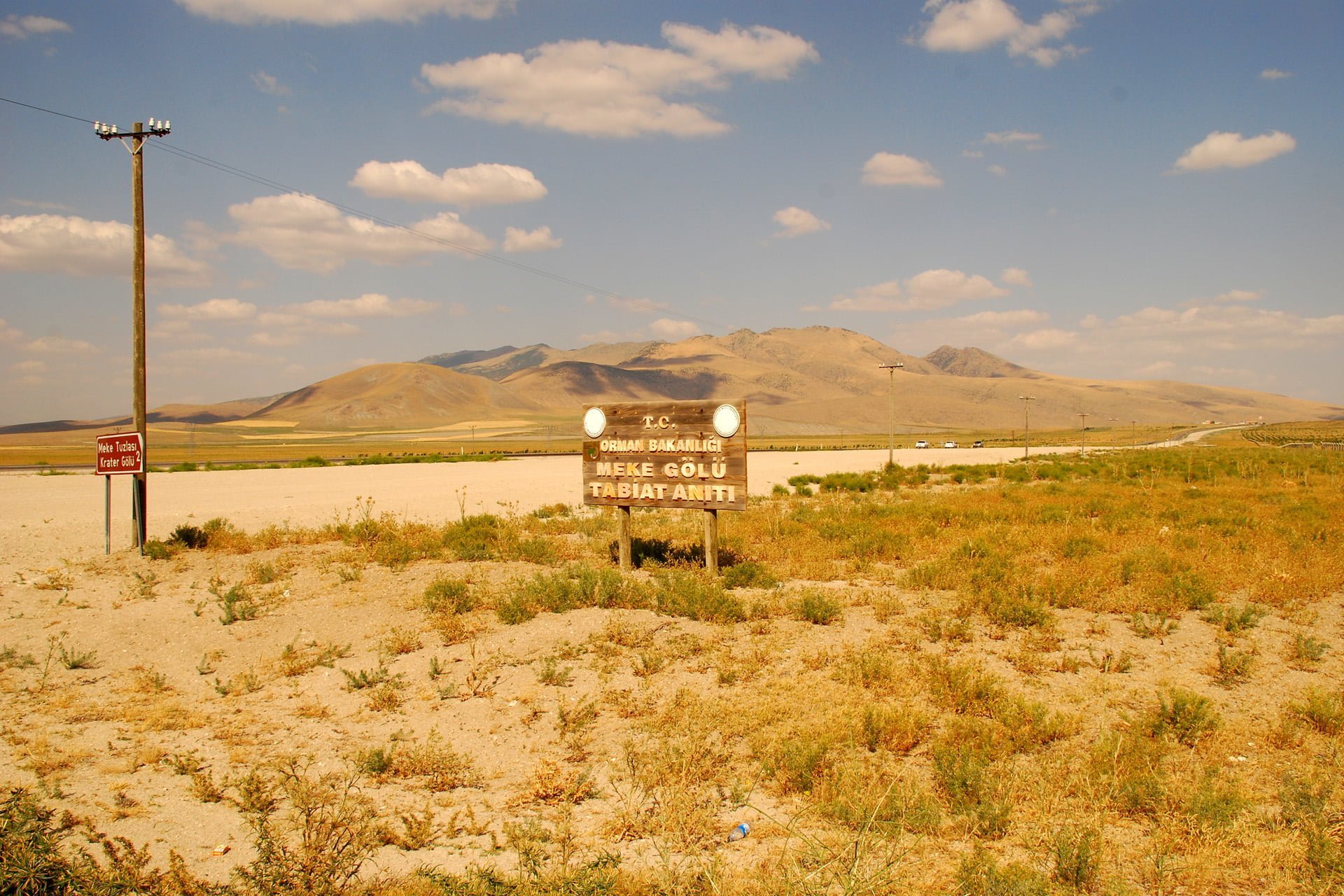 meke krater gölü yolu