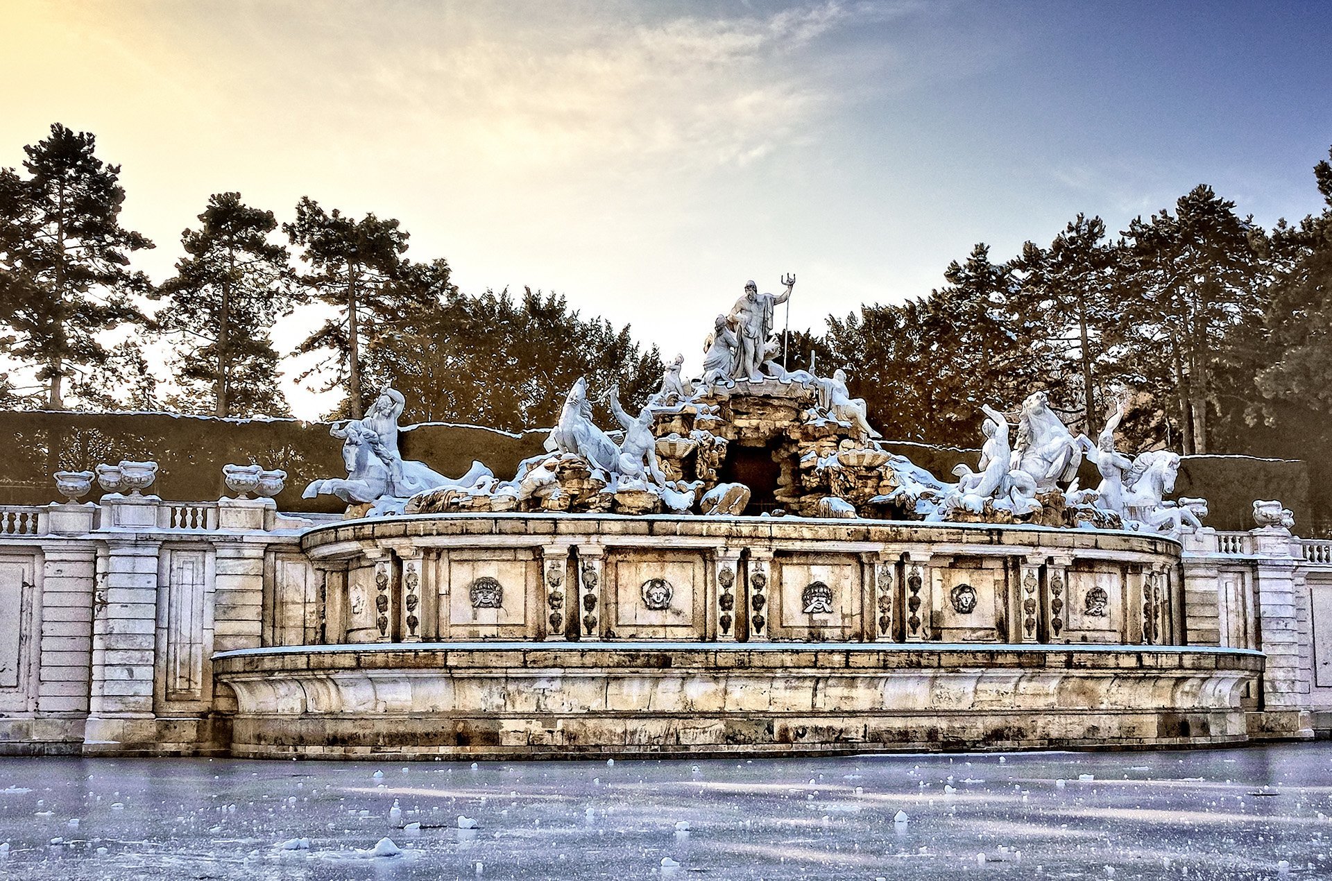 neptün çeşmesi - avusturya