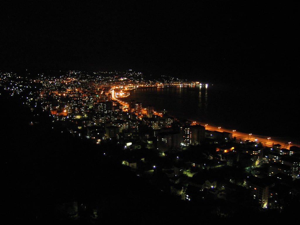rize gece manzarası