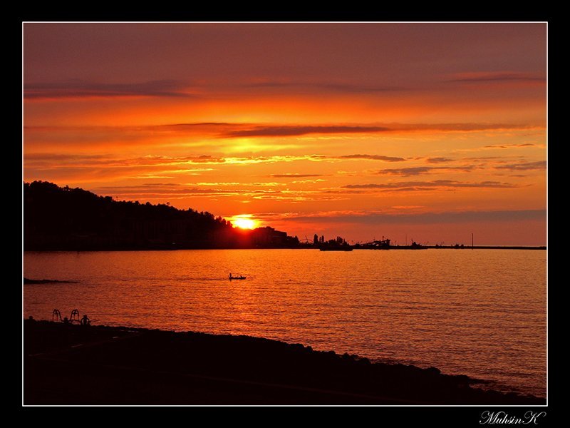 rize güzel gün batımı