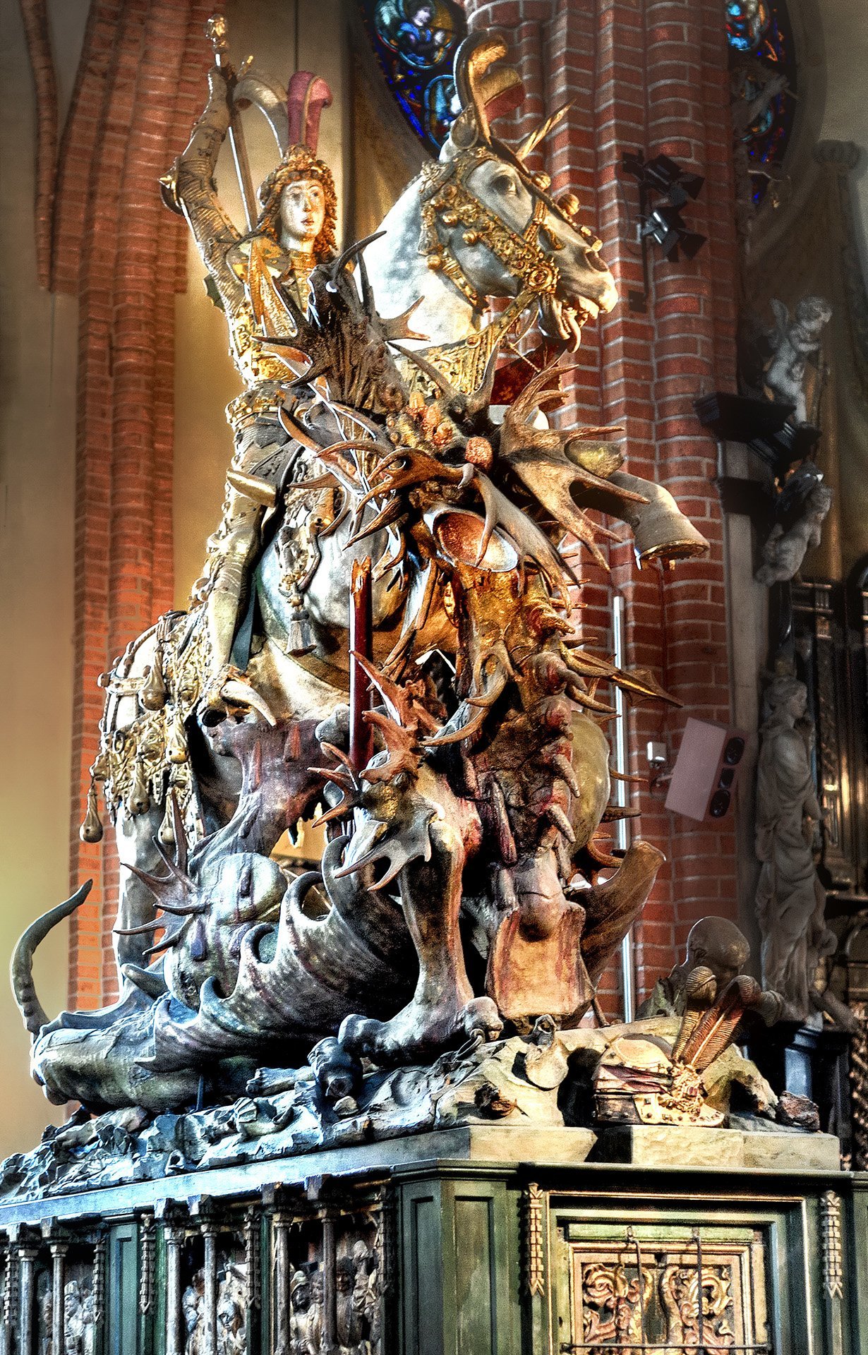 storkyrkan kilisesi - heykel