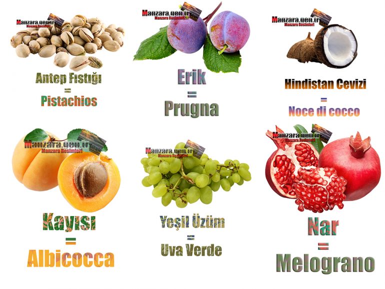 İtalyanca Meyve İsimleri